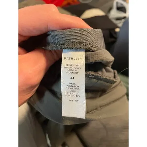 Athleta Trekkie North Jogger Green Mountain Olive Athletic Pants Women's SZ 24W - Picture 9 of 14
